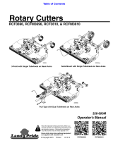 Land Pride Brush Cutter rcf3696 User manual