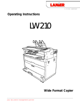 Lanier Copier LW 210 User manual