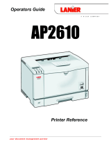 Lanier AP2610 User manual