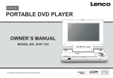 Lenco Portable DVD Player DVP-722 User manual