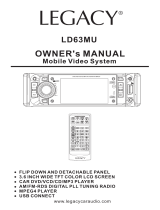 Legacy Car Audio Car Video System LD63MU User manual
