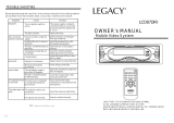 Legacy Car Audio Car Stereo System LCD87DFX User manual