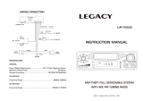 Legacy Car Audio Car Stereo System LR185D User manual