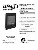 Lennox Hearth Indoor Fireplace 27" Electric Fireplace User manual