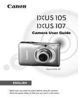 Canon IXUS 107 User manual