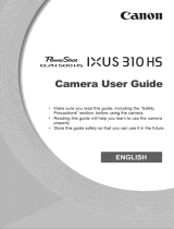 Canon 310 HS User manual