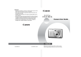 Canon Digital Camera 100 IS User manual