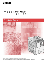 Canon Fax Machine 2010F User manual