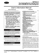 Carrier Heating System 48PG03---16 User manual