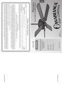 Casablanca Fan Company 59512 User manual