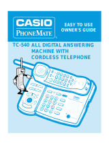 Casio Answering Machine TC-540 User manual