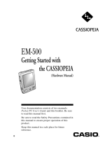 Casio PDAs & Smartphones EM-500 User manual