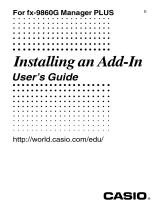 Casio fx-9860G User manual