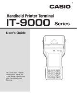 Casio Printer IT-9000 User manual