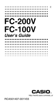 Casio FC-1000 User manual
