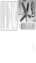 Casablanca Fan Company 55029 User manual