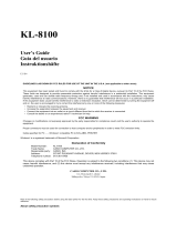Casio Label Maker KL-8100 User manual