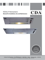 CDA Ventilation Hood CCA5/7 User manual