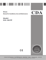 CDA Oven SVA 100 PP User manual