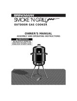 Brinkmann Smoke’N Grill Gas 810-5600-0 User manual