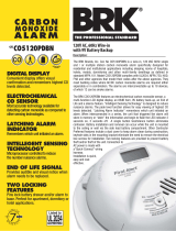 BRK Carbon Monoxide Alarm C05120PDBN User manual