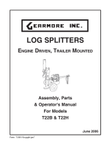 Gearmore Log Splitter T22B & T22H User manual