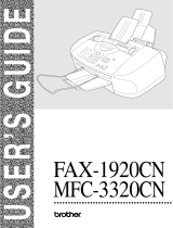 Brother Fax Machine FAX 1920CN User manual