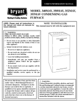 Bryant Furnace 352MAV User manual