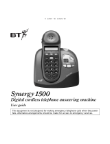 BT SYNERGY 1500 User manual