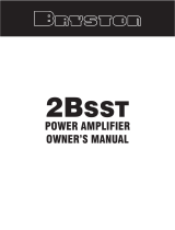 Bryston Stereo Amplifier 2BSST User manual