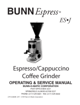 Bunn-O-Matic Coffee Grinder ESJ User manual