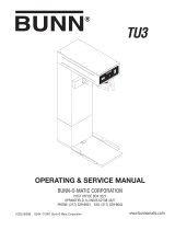 Bunn Ice Tea Maker TU3 User manual