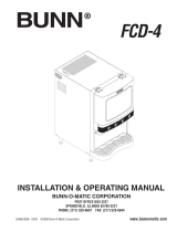Bunn Beverage Dispenser FCD-4 User manual