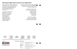 Bunn LCA-2 User manual