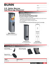 Bunn Beverage Dispenser TDO-N-3.5 User manual
