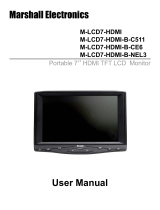 Marshall Electronics M-LCD7-HDMI User manual