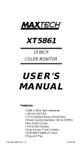 MaxTech XT5861 User manual