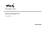 Micro Innovations Internet Keyboard Pro KB535BL User manual
