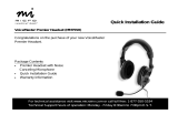 Micro Innovations Headphones MM 755H User manual