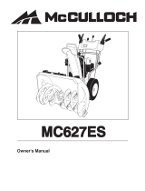 McCulloch Snow Blower 96192004102 User manual