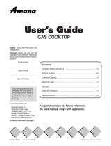 Amana Cooktop AKS3040 User manual