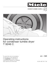 Miele Clothes Dryer 06 731 710 User manual