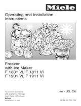 Miele Freezer F 1911 Vi User manual