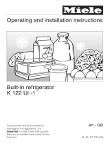 Miele Freezer K 122 Ui-1 User manual