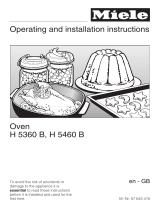Miele Microwave Oven H 5360 B User manual