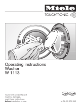 Miele Washer/Dryer W 1113 User manual