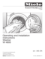 Miele W 4800 User manual