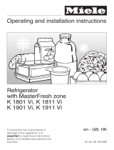 Miele Refrigerator K 1811 Vi User manual