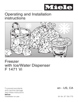 Miele Water Dispenser F 1471 VI User manual