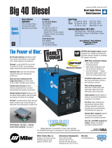 Miller Electric Welding System Big 40 Diesel User manual